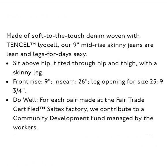 Madewell 9” High-Rise Skinny Jeans, 35 petite - Picture 15 of 16